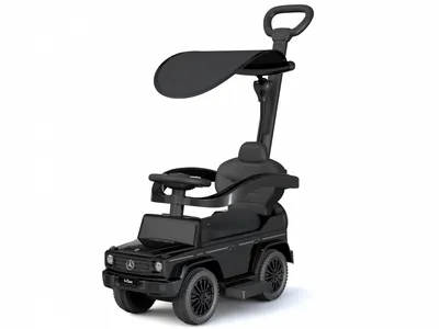 Masinuta premergator pentru copii, 2 in 1, Mercedes G350d cu parasolar, negru