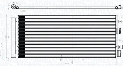 Radiator AC condensator cu uscator potrivit OPEL CORSA E 1.0-1.6 09.14