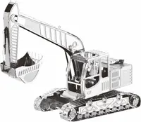 Puzzle 3D de metal Tronico - Excavator pe senile