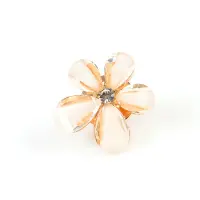Brosa martisor floare galbena cu sclipici