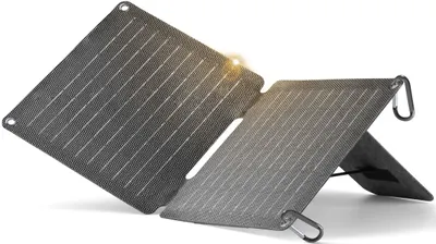 Încărcător solar Cellularline - 2 panouri, USB-A/C, 10W, negru