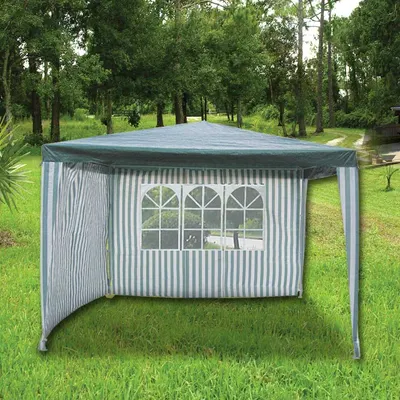 Cort de grădină Herly - 3 x 3 m, cu 2 foi, verde