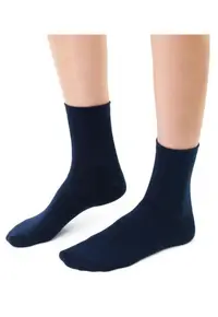 Sosete bumbac simple S037 - Bleumarin