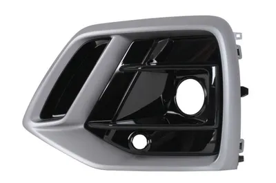 Grila bara Fata Stanga RS, cu orificii senzori parcare, plastic, negru lucios titan potrivit AUDI Q5 06.16- 01.17-10.20