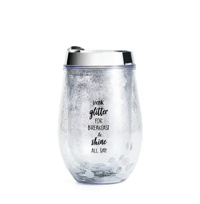 Cana pentru Cafea cu Slipici, Plastic, Gri Metalizat, 300 ml MIX15000