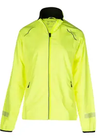 Funktionsjacke Cully W Jacket Laufsport Damen Safety Yellow Atmungsaktiv