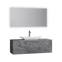 Set mobilier baie Orka Mono suspendat 3 piese albox 100 cm