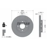 Disc frana TEXTAR 92100403