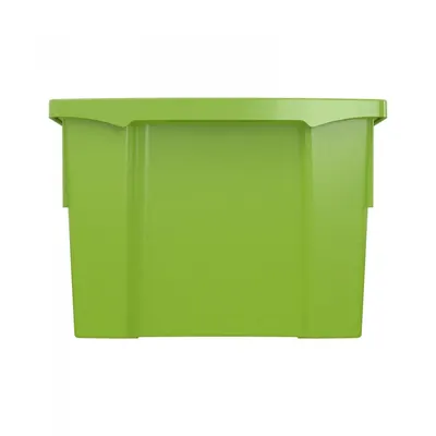 Cutie de depozitare stivuibila pentru scoala si gradinita, marimea L verde