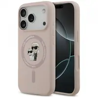 Husa MagSafe pentru Apple iPhone 17 Pro, Karl Lagerfeld, Ring Karl & Choupette, Roz