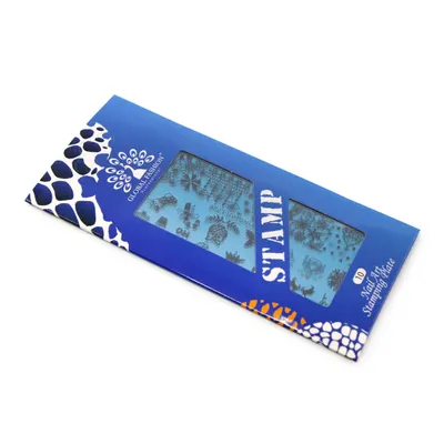 Matrita pentru stampila unghii de Anul Nou #10, Global Fashion, L026, 12,5*6,5 cm Engros