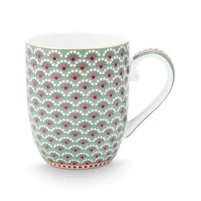 Cană din porțelan, Pip Studio, Blue, 145 ml, colecția Blooming Tales