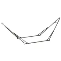 Outsunny suport hamac 2-în-1, rezistent la intemperii, suport pentru rufe, 290 cm x 92 cm x 88 cm, Negru | Aosom Romania