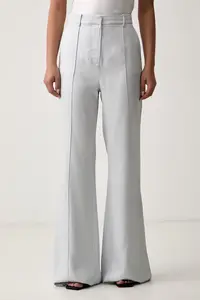 Trussardi pantaloni evazați flare pentru femei din vâscoză