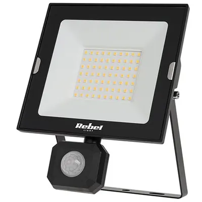 Reflector Led 50w 4000k Proiector Cu Senzor de Miscare 230v Rebel URZ3617