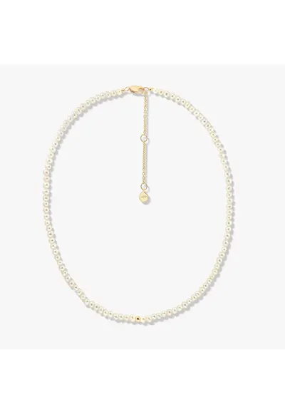 Colier din argint Golden Glam - Perle Naturale - 36-40 cm
