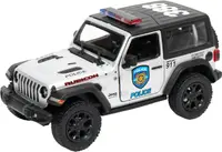 Mașinuță metalică Kinsmart Police Edition - 2018 Jeep Wrangler Rubicon, 1:34