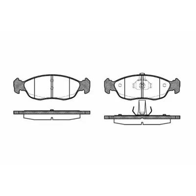 Set placute frana, frana disc REMSA 0461.10