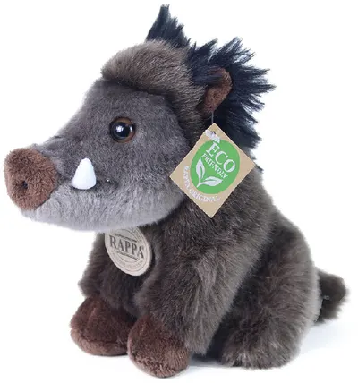 Jucărie de pluș Rappa Eco Friends - Porc sălbatic, 18 cm