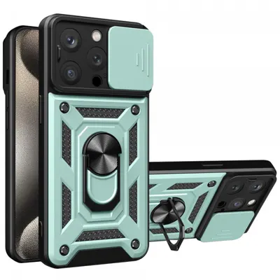 Husa pentru Apple iPhone 15 Pro Max, Techsuit, CamShield, Verde