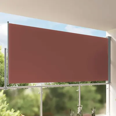 vidaXL Copertină laterală retractabilă de terasă, maro, 160 x 300 cm
