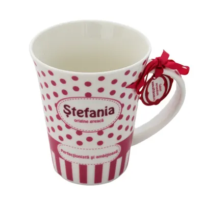 Cană din porțelan personalizată Ștefania
