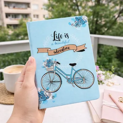 Agendă cadou pentru femei Nekupto – „Life is a Beautiful Adventure” 18.5 x 13.5 cm – 80 file