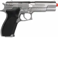 Jucarie Pistol politie Beretta 92, 8 capse, die-cast metal si plastic