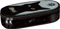 Penar oval pentru școală St. Right Night Cats -Cu 1 fermoar