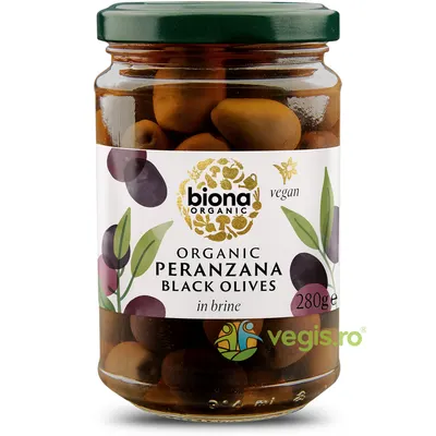 Masline Negre Peranzana in Saramura Ecologice/Bio 280g