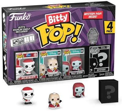 Set mini figurine Funko Bitty POP! Disney: Nightmare Before Christmas - 4-Pack (Series 4)