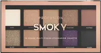 Profusion Cosmetics Paletă de farduri de pleoape Smoky Mini, 10 culori