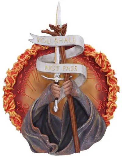 Decorarea peretelui Nemesis Now Movies: The Lord of the rings - You Shall Not Pass, 30 cm