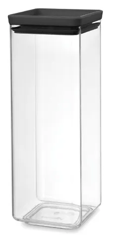 Borcan Brabantia Tasty+ - 2.5 l, capac gri închis