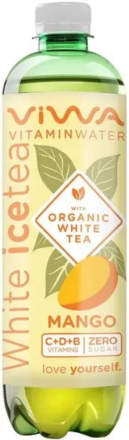 Băutură organică cu ceai alb și mango, 600 ml, Viwa