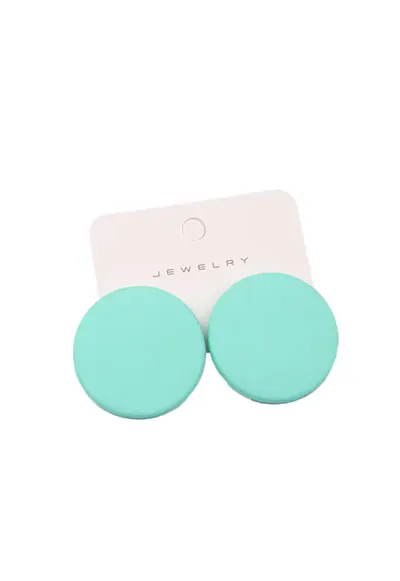 Cercei rotunzi 4387 - Verde menta