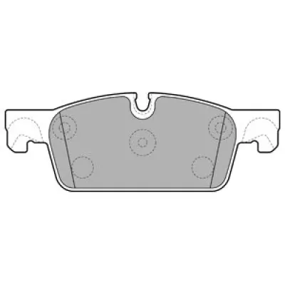 Set placute frana, frana disc DELPHI LP2248