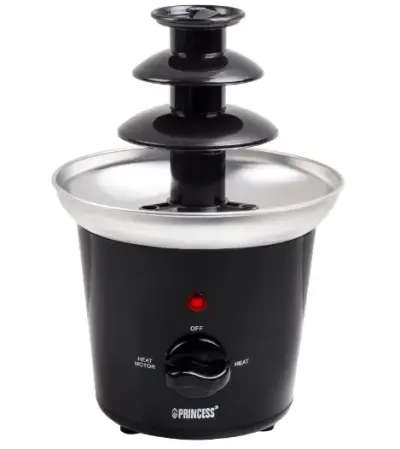 Fantana pentru ciocolata Princess, 0.4 L, 32 W (Negru/Argintiu)