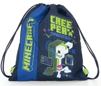 Geantă de sport Panini Minecraft - Creeper Anatomy Neon