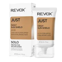 Crema de fata cu acid hialuronic SPF 50+ Just Daily Sun Shield, 30ml, Revox
