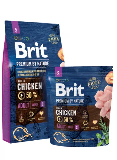 Brit Premium By Nature Adult S - 3-kg