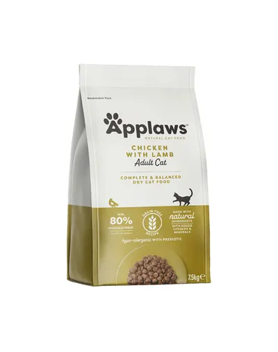 APPLAWS Adult Chicken&Lamb hrana uscata pentru pisici adulte, pui si miel 7,5 kg