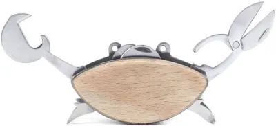 Cuțit de buzunar multifuncțional Kikkerland - Crab