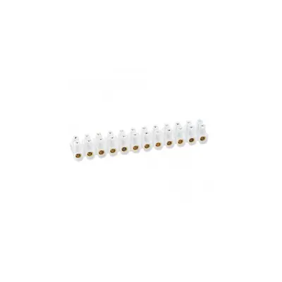Connection strip Nylbloc - capacity 16 mm² - max. current 76 A - alb