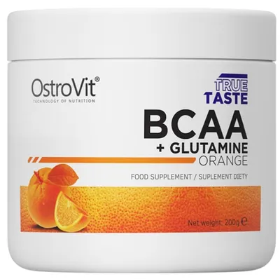 BCAA + Glutamine, portocală, 200 g, OstroVit