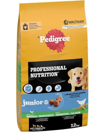 PEDIGREE Professional Nutrition Junior 2 x 12 kg mâncare căței rase medii și mari