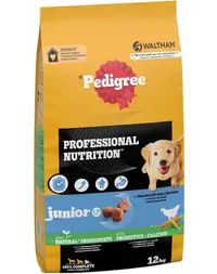 PEDIGREE Professional Nutrition Junior 2 x 12 kg mâncare căței rase medii și mari