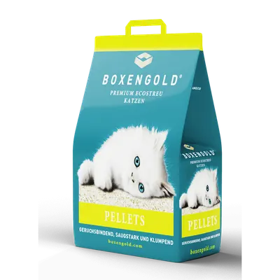 Asternut BOXENGOLD PREMIUM, pentru pisici, sub forma de granule, 10L/5kg
