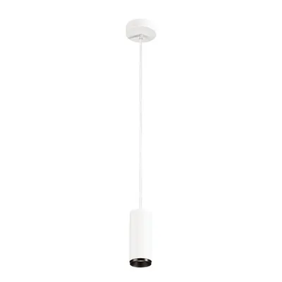 Lampa suspendata, lustra NUMINOS S Pendant, white Indoor LED pendant light white/black 4000K 60°