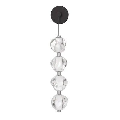 Aplică de perete negru-mat LED din metal Ifos – Nova Luce